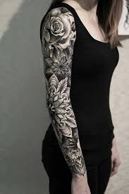 Only the dedicated tattoo lovers go for the full sleeve. Flower And Leaf Full Sleeve Arm Tattoo For Women The Ask Idea Arm Tattoos For Women Girl Arm Tattoos Tattoos For Women Flowers