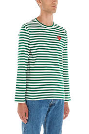 Comme Des Garcons Play Striped T Shirt Available On Www Julian Fashion Com 151484 Kh