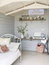 Shabby Chic Ireland Decorating A Beach Hut Summer House Interiors Shed Interior Beach Hut Interior