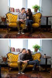 Philadelphia Holiday Engagement Session In Old City Pa Sitting On Couch Family Portrait Poses Photo Poses For Couples