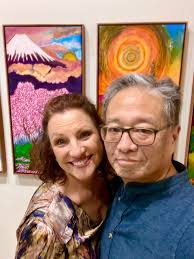 Aquaduct V silk painting in progress