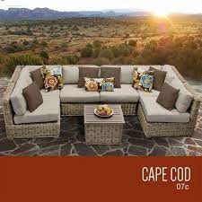 Tkc Cape Cod 7 Piece Outdoor Wicker Patio Furniture Set For More Information V Patio Furniture Sets Outdoor Wicker Furniture Outdoor Wicker Patio Furniture