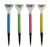 Promotion Gifts Solar LED Street Light Good Quality Waterproof Luminous  Body Lamp Flower Shape Solar Garden Light