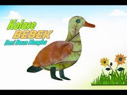 Cara Membuat Kolase Bebek Dari Daun How To Make A Duck Collage From Leaves Youtube In 2021 Kolase Daun Bebek