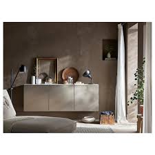Besta Wall Mounted Cabinet Combination White Riksviken Light Bronze Effect 70 7 8x16 1 2x25 1 4 Ikea Wall Mounted Cabinet Ikea Interior