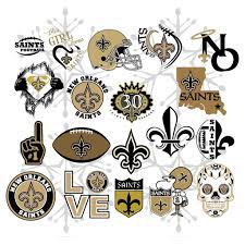 New Orleans Saints Svg Files For Silhouette Files For Cricut Svg Dxf Eps Png Instant Download Football Lover Gifts Saints Football Svg