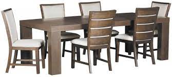 Argos home lido glass extending dining table & 6 chairs. Elements International Grady 7 Piece Dining Set Dgd218dtc 550sbcx6 Miskelly Furniture