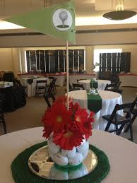 Every year of his life we have had a sports themed party…baseball, bowling, soccer, swimming, mini golf. Ladies Golf Table Decorations Ideas Photograph Golf Themed