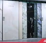 Elegant White Marble Patterned Fine Matte Glazed Slab Wall ...