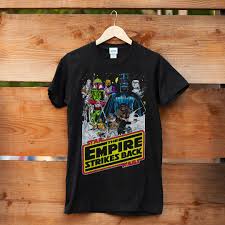Star Wars Men S Movie Poster T Shirt Black Star Wars Shirts Star Wars Merch Empire Strike