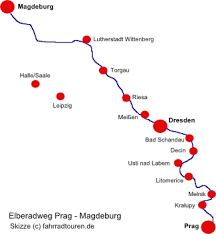 Der Elberadweg Fuhrt Von Der Quelle In Tschechien Uber Prag Sachsische Schweiz Dresden Meissen Wittenberge Elbe Magdeburg Un Elberadweg Magdeburg Prag
