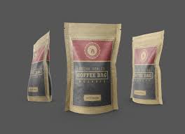 Download Free Kraft Paper Coffee Bag Standing Pouch Mockups Psd Set Good Mockups