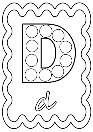 Coloriage Lettre D A Colorier Ou A Gommettes Coloriage Alphabet Coloriage Et Alphabet A Colorier