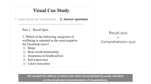 Understanding Visual Cues In Visualizations Accompanied By