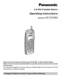 Press menu # 2 4 02. Panasonic Kx T7680 Cordless Phone Kxt7680 Manualzz