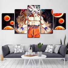 A modern kids room for girls. Home Decor 5 Piece Canvas Art Dragon Ball Modern Wall Kids Room Anime Goku Picture Artworks Home Decor Printed Popular Posters Buy Artworks Picture Artworks Wall Artwork Product On Alibaba Com