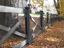 How to make a crossbuck 2x6 board fence. Redding Picket Fence Stonewall And Cross Buck Rail Fence Farmhouse Garden New York By Britain Fence Llc Houzz