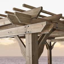 Backyard Discovery Somerville 14 Ft X 10 Ft Barnwood All Cedar Pergola 2006546com The Home Depot In 2020 Cedar Pergola Barn Wood Pergola Lighting