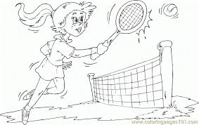In coloringcrew.com find hundreds of coloring pages of tennis and online coloring pages for free. Girl Play Tennis Coloring Page For Kids Free Tennis Printable Coloring Pages Online For Kids Coloringpages101 Com Coloring Pages For Kids