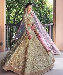 Bridal Lehenga Choli With Gold Sequins All Over Indian Wedding Wear Reception Indian Bridal Dress Indian Bridal Outfits Golden Bridal Lehenga