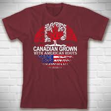 Canadian Grown With American Roots Shirt Id Roots Can 01