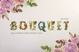 Download Retro Watercolor Flower Svg Font