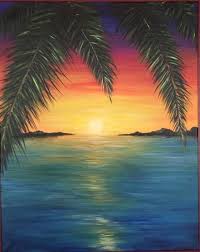 This one was finished with water. Scenery Beach Sunset Painting Easy Novocom Top