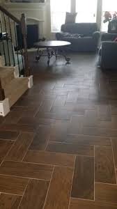 Daltile Parkwood Brown 7 In X 20 In Ceramic Floor And Wall Tile 10 89 Sq Ft Case Pd13720hd1p2 The Home Depot Ceramic Wood Tile Floor Wood Tile Floors Ceramic Floor