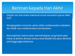 Kepercayaan kepada hari akhirat adalah merupakan kepercayaan asas kepada agama yang berasal dari ibrahim atau agama samawi, iaitu agama yahudi, kristian dan islam. Ppt Beriman Kepada Hari Akhir Powerpoint Presentation Free Download Id 3562118