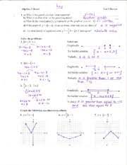 Algebra 2 unit 5 test answer key. Test Review Unit 1 Answer Key L U201c 23 Test 1 Review Algebra 2 Hons 1 A What Is The Parent Absolute Value Equation J Idc B What Is Another Term For Course Hero