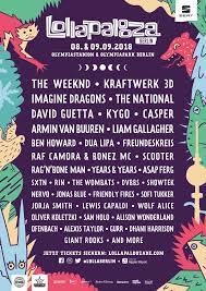 Lollapalooza paris is the french capital's newest major music festival and a european satellite by the iconic festival brand. Lollapalooza Berlin 2018 Das Lineup Ist Da Common Tales