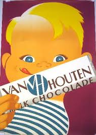 Mettes Van Houten Chocolade Ma Maison De Papier Vintage Advertising Posters Vintage Advertisements Vintage Posters