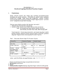 We did not find results for: Doc Statistika 2 Distribusi Sampling Distribusi Penarikan Sampel Larisha Syofyan Academia Edu