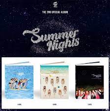 Summer nights is a special album from twice. Re Release Twice 2nd Special Album Summer Nights Choice Music La