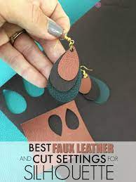Have you tried making faux leather earrings with your cricut or silhouette yet? Best Silhouette Cut Settings For Faux Leather And Easiest Faux Leather To Cut Silhouette School