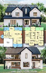 House Flooring Flooring House Plan 62840dj Gives You 3 300 Square Feet Of Living Space With 4 5 Modern Farmhouse Plans House Plans Farmhouse Dream House Plans