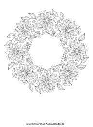 Und unsere vielzahl an motiven steigert bei jedem kind die motivation, sich mit ausmalen die zeit vertreiben zu wollen. Ausmalbilder Malvorlagen Blumenkranz Fur Erwachsene