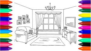 Risultati immagini per living room drawing