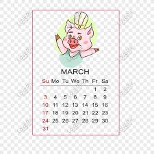 Tarikh berikut mungkin diubah suai. Tangan Kartun Digambar Tahun 2019 Kalendar Babi Mac Gambar Unduh Gratis Imej 611015111 Format Psd My Lovepik Com