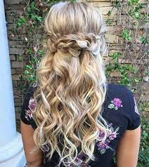 31 Half Up Half Down Hairstyles For Bridesmaids Stayglam Wedding Hair Down Bridesmaid Hair Down Bridesmaid Hair Long