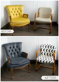 21 Brilliant But Simple Chalk Paint Furniture Ideas The Saw Guy Fabric Chairs Makeover Painting Fabric Chairs Diy Furniture Easy