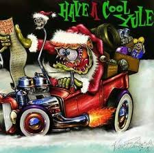 Pin By Darren Osborne On 55 Chevy Cool Car Drawings Hot Rod Christmas Cards Car Cartoon