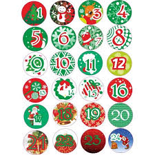 Advent Calendar Numbers Stickers 1 To 24 Colored Vintage Labels Stickers Christmas Calendar Advent Round Diy To Stick On C7187am0qai In 2020 Calendar Stickers Christmas Calendar Calendar Numbers