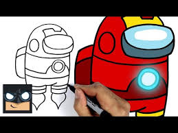 How to draw among us characters. How To Draw Iron Man Crewmate Among Us Draw It