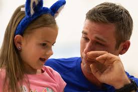 Captain Hunter Barnhill meets 9 year old Charli Butler