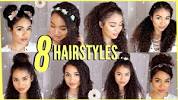Mixed Cute Hairstyles For Short Curly Hair