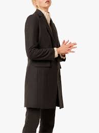Thank you for your support! French Connection Wool Platform Felt Smart Coat Black At John Lewis Partners