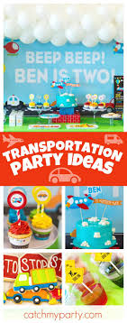 2nd Birthday Decoration Ideas At Home For Boy Transportation Birthday Beep Beep Ben Is Two Catch My Party Transportation Birthday Party Transportation Birthday Cars Birthday Parties