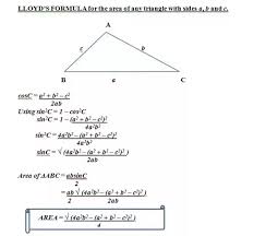 How To Calculate The Area Of A Triangle Without Knowing Its Height Quora
