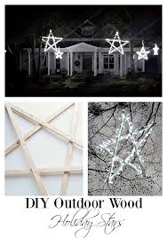 50 diy christmas ornaments to deck the halls this holiday season. Diy Outdoor Wooden Lighted Stars Duke Manor Farm
